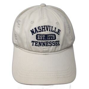 Nashville Tennessee Slideback Hat Beige One Size Embroidered The Game